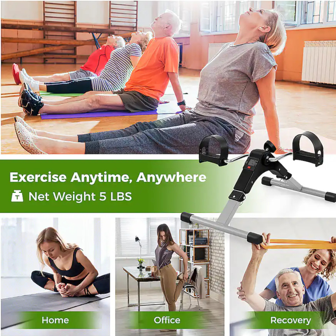 Compact Arm & Leg Pedal Exerciser – Home & Office Fitness /جهاز تمارين دواسات مدمج للذراعين والساقين – لياقة في المنزل والمكتب