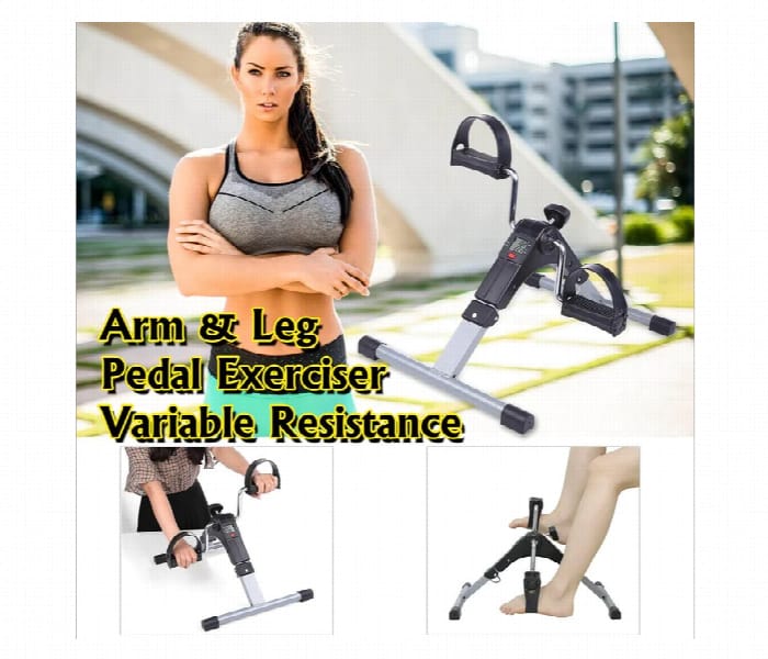 Compact Arm & Leg Pedal Exerciser – Home & Office Fitness /جهاز تمارين دواسات مدمج للذراعين والساقين – لياقة في المنزل والمكتب